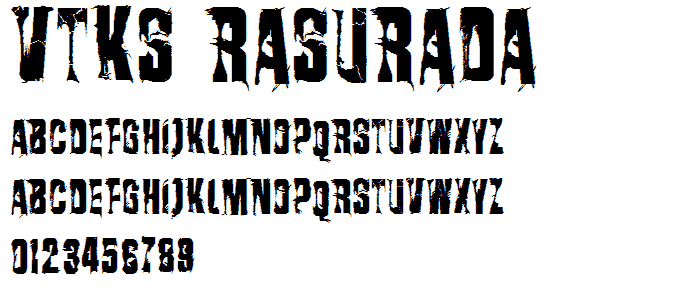 VTKS RASURADA font
